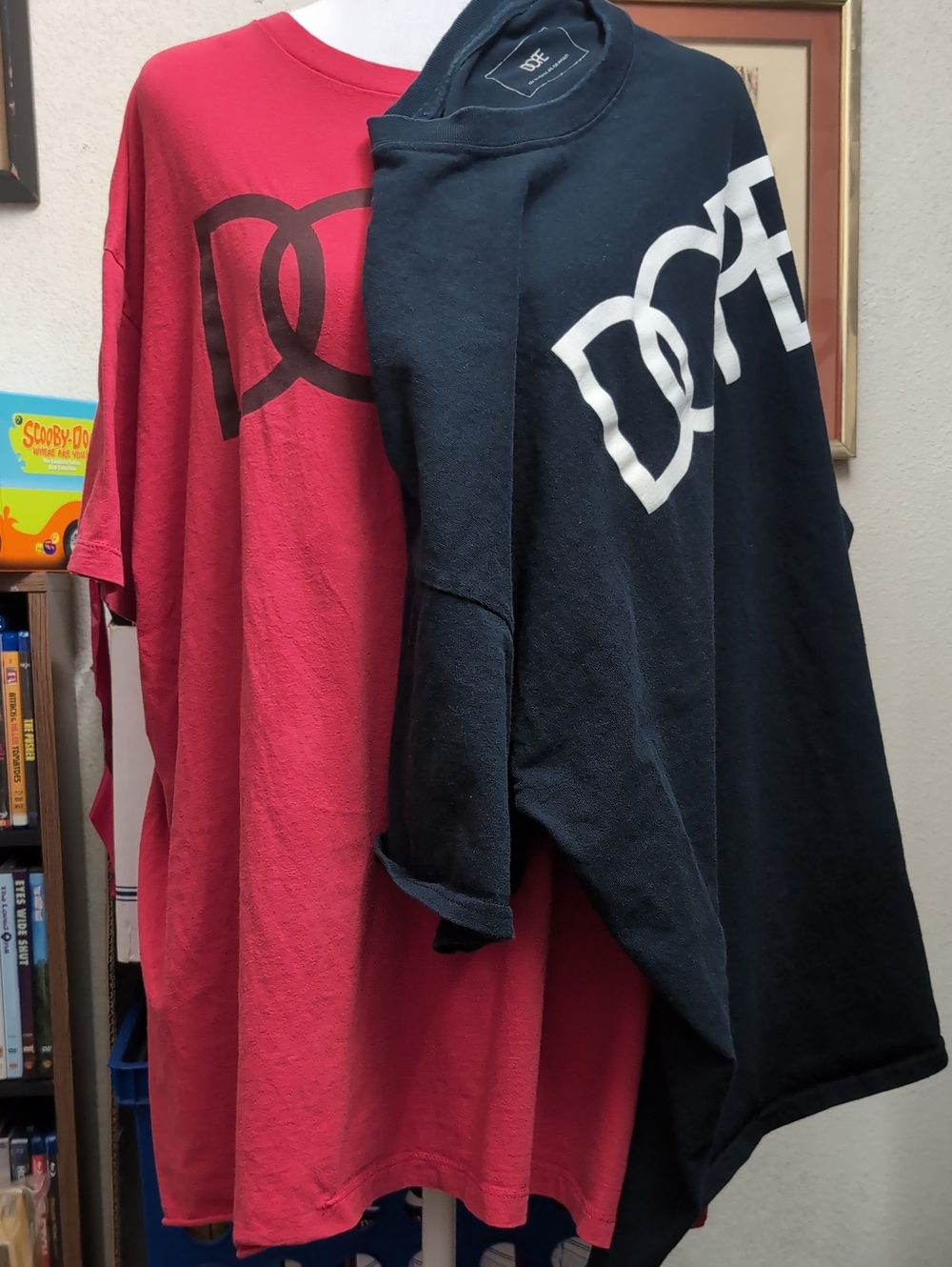 DOPE Graphic Tees in Black & Red Duo